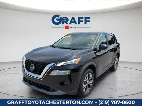 Black 2023 Nissan Rogue SV for sale in Burns Harbor, IN