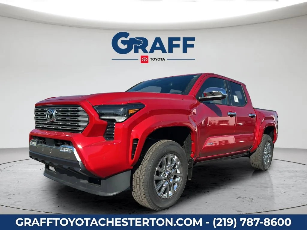 Red 2026 Toyota Tacoma Limited for sale in Burns Harbor, IN