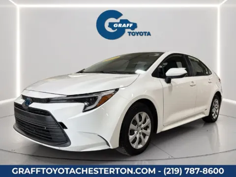 White 2024 Toyota Corolla Hybrid LE for sale in Burns Harbor, IN