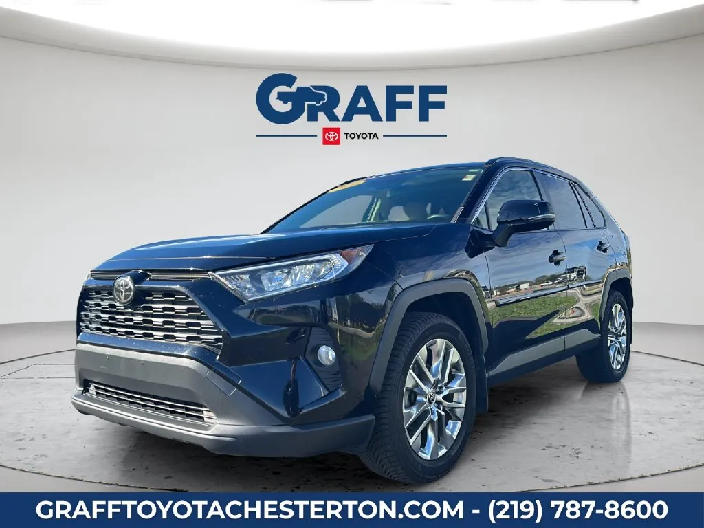 Black 2020 Toyota RAV4 XLE Premium for sale in Burns Harbor, IN