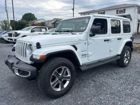 White 2022 Jeep Wrangler Unlimited Sahara 4x4 for sale in Manheim, PA