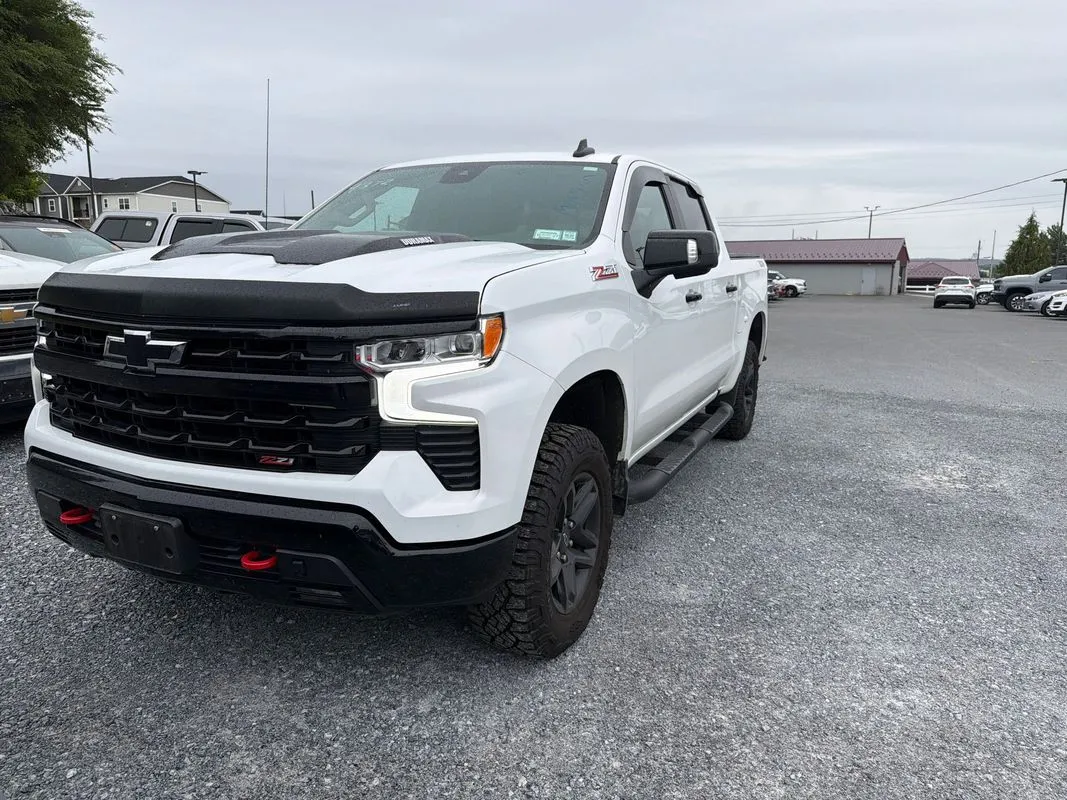 White 2023 Chevrolet Silverado 1500 4WD Crew Cab Short Bed LT Trail Boss for sale in Manheim, PA