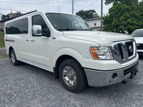 White 2019 Nissan NV Passenger NV3500 SL V8 for sale in Manheim, PA