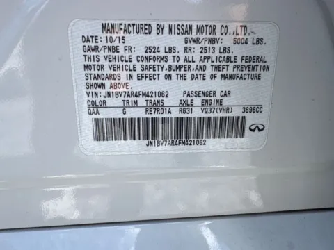 Another view of 2015 INFINITI Q50 Premium for sale in Manheim, PA at Morgan Automotive