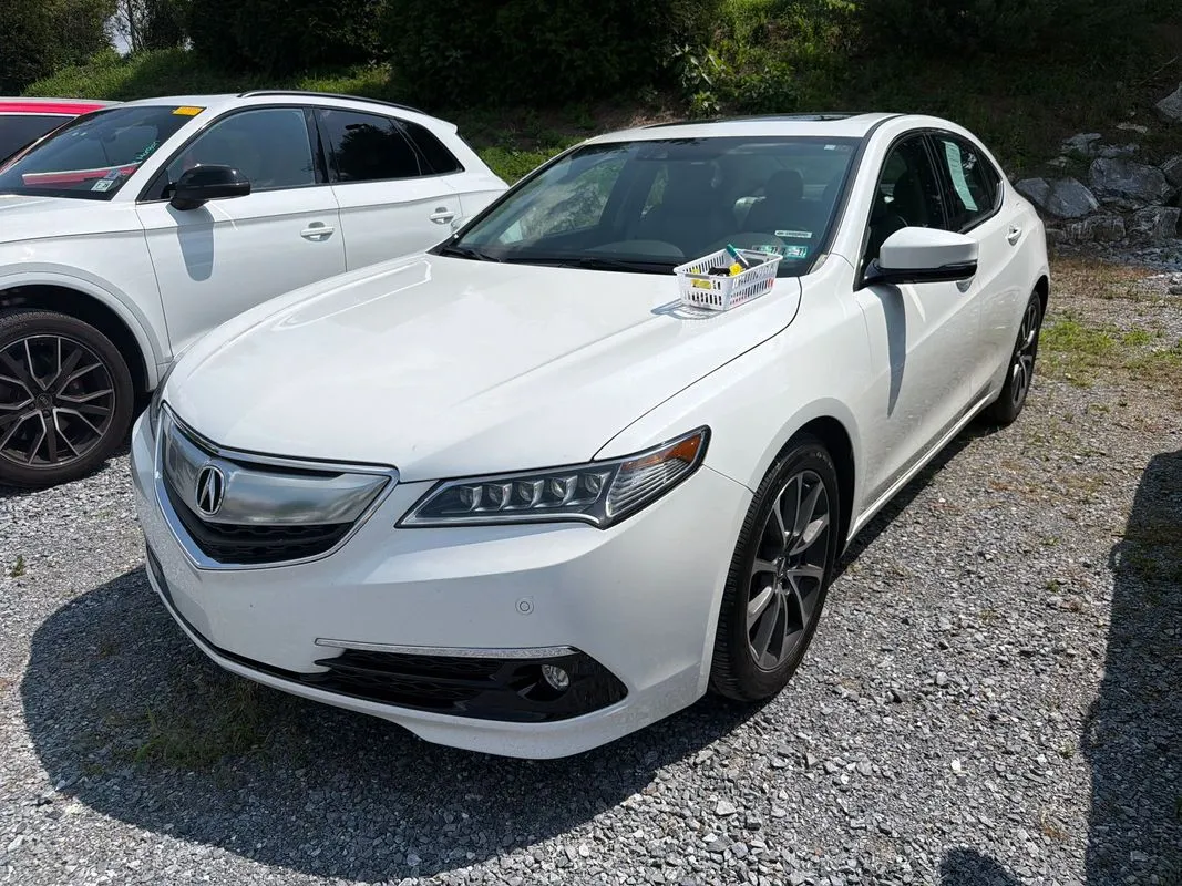 White 2015 Acura TLX V6 Advance for sale in Manheim, PA