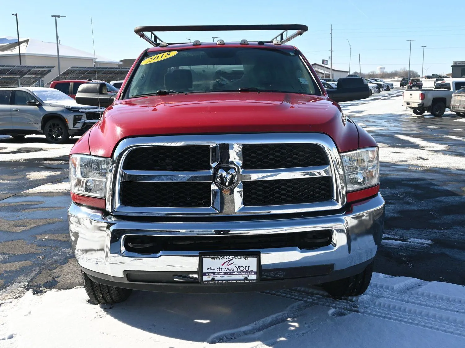 Red 2018 RAM 3500 TRADESMAN 4X4 CREW CAB 8' for sale in Charles City, IA