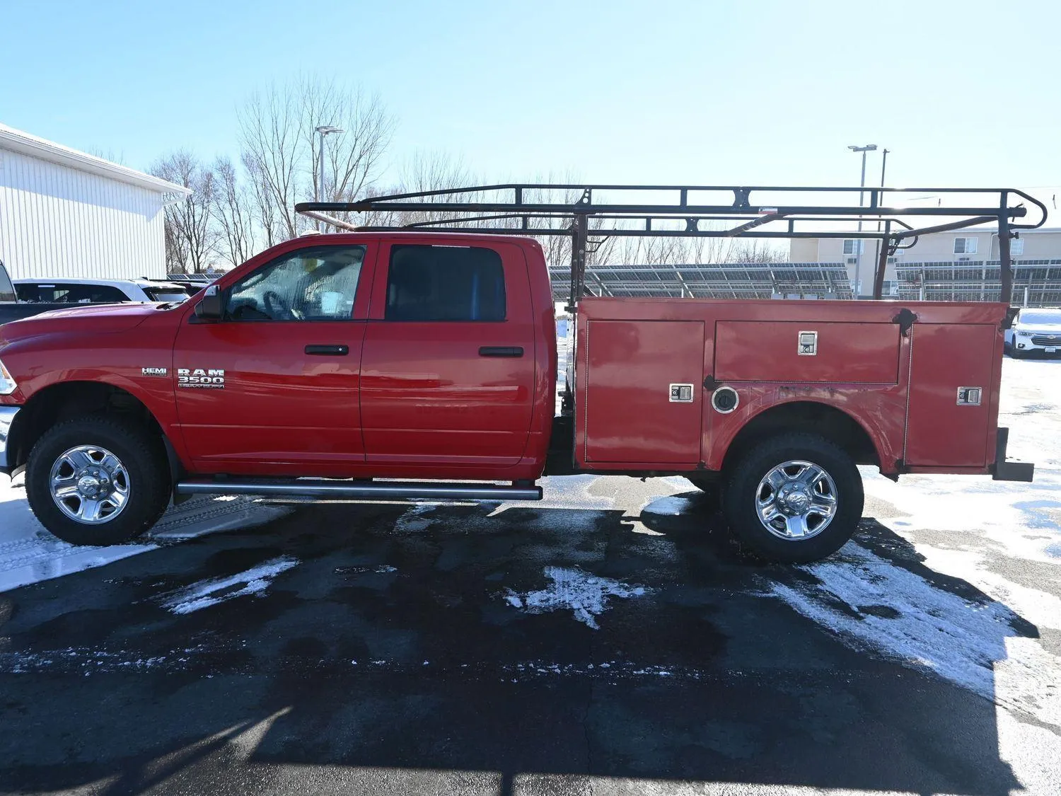 Red 2018 RAM 3500 TRADESMAN 4X4 CREW CAB 8' for sale in Charles City, IA