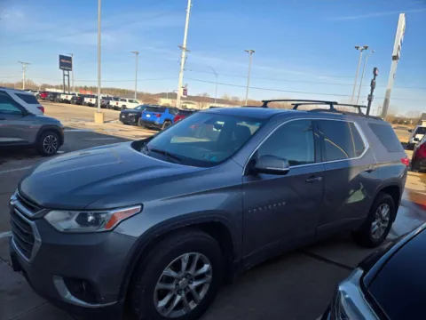 Gray 2019 Chevrolet Traverse LT Cloth for sale in Charles City, IA