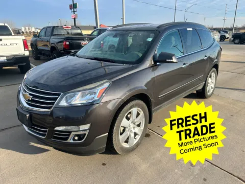 Gray 2014 Chevrolet Traverse LTZ for sale in Charles City, IA
