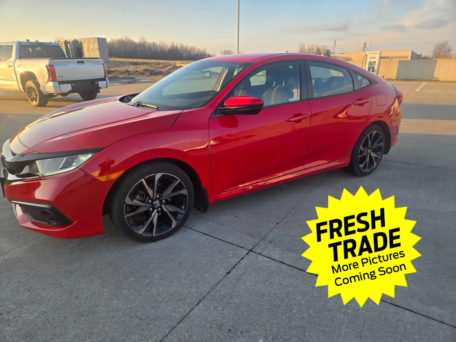 Red 2020 Honda Civic Sport for sale in Charles City, IA