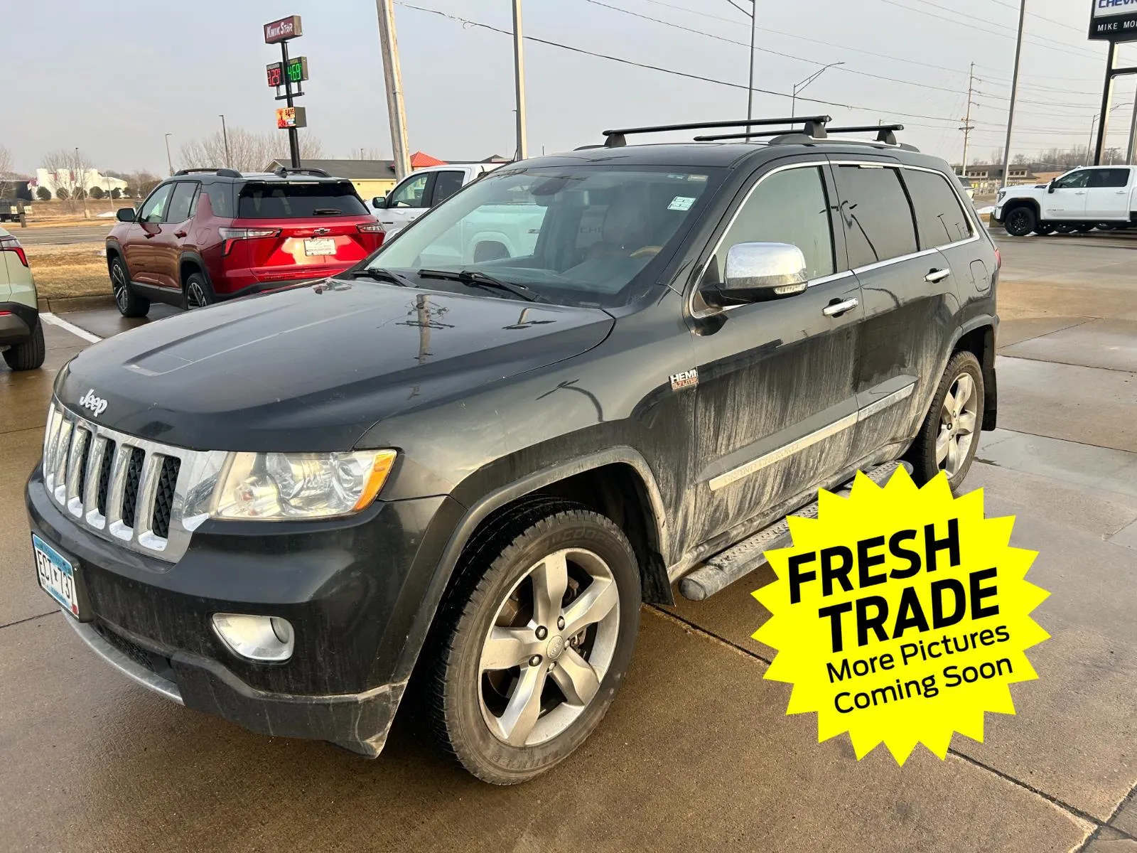 Black 2012 Jeep Grand Cherokee Overland for sale in Charles City, IA