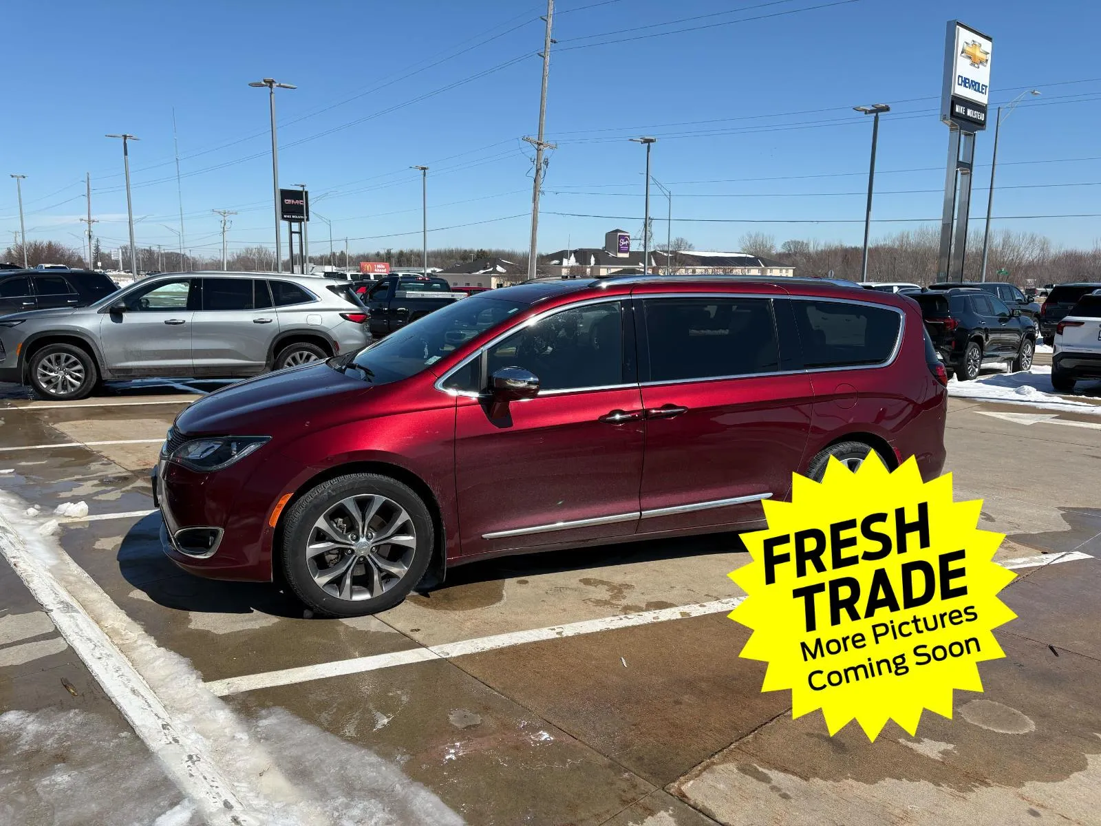 Red 2020 Chrysler Pacifica Limited for sale in Charles City, IA