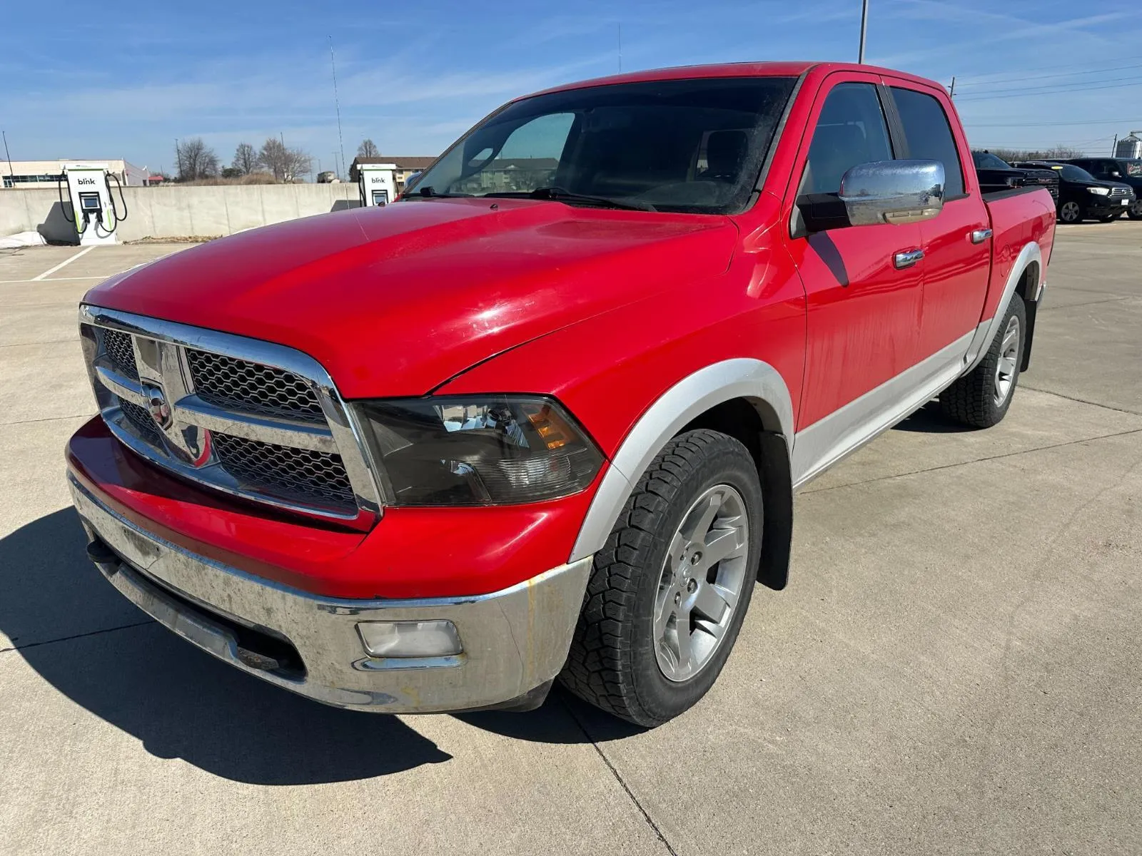 Red 2012 Ram 1500 Laramie for sale in Charles City, IA