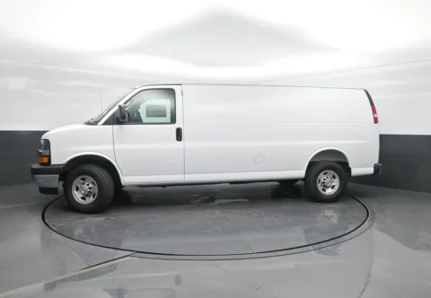 White 2026 Chevrolet Express Cargo Van RWD 2500 155 for sale in Charles City, IA