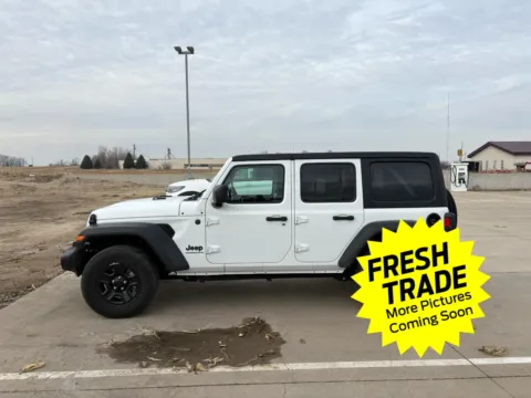 White 2025 Jeep Wrangler Sport for sale in Charles City, IA