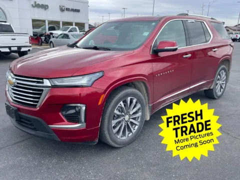 Red 2023 Chevrolet Traverse Premier for sale in Charles City, IA
