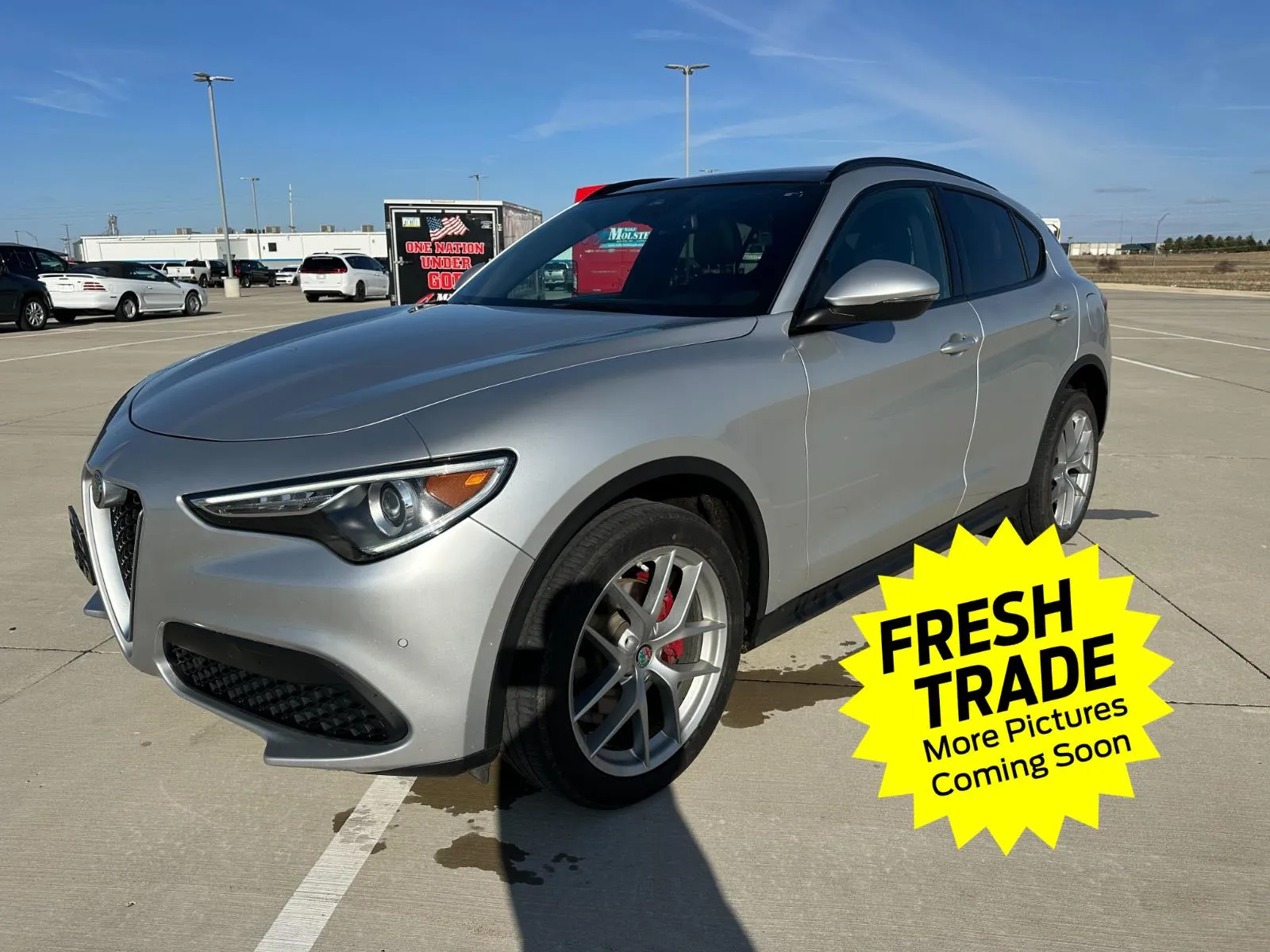 Silver 2018 Alfa Romeo Stelvio Ti Sport for sale in Charles City, IA