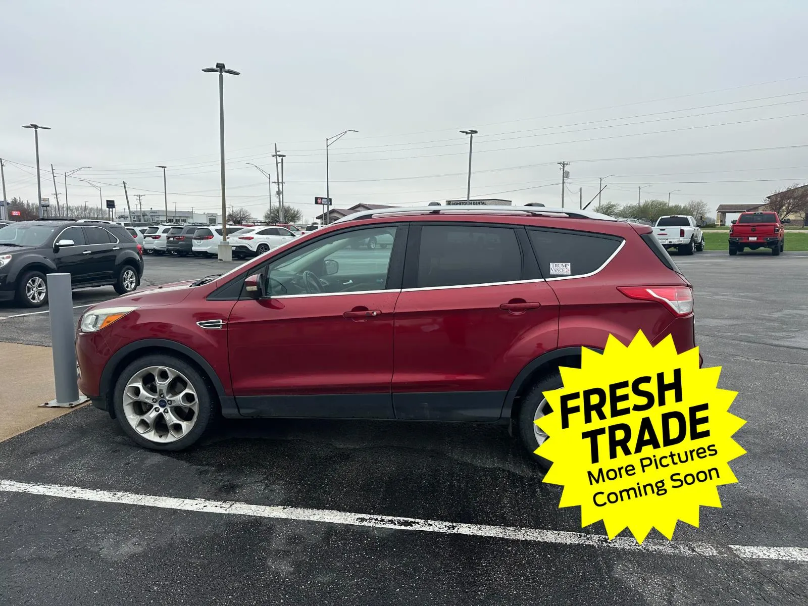 Red 2014 Ford Escape Titanium for sale in Charles City, IA