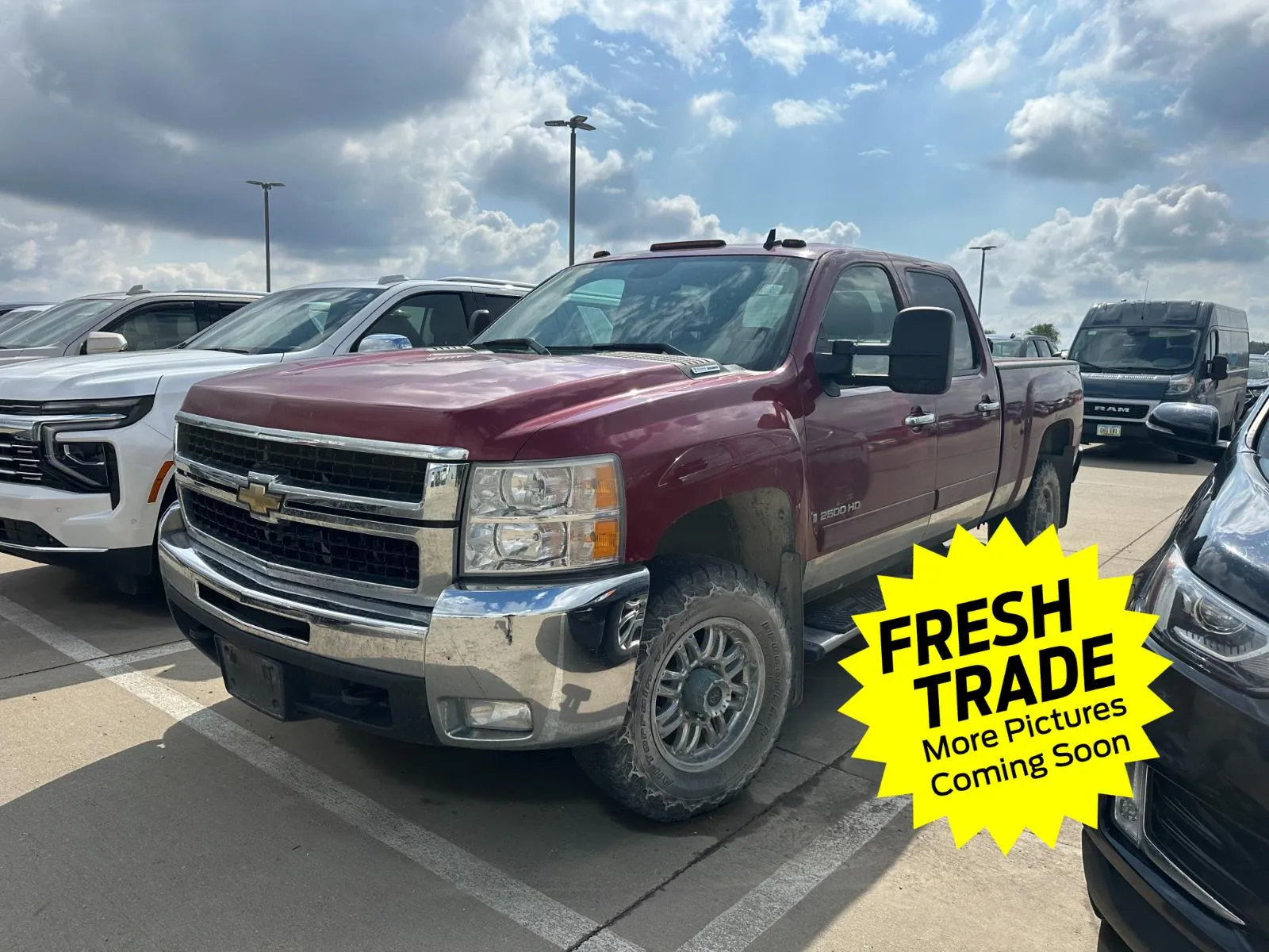 Red 2007 Chevrolet Silverado 2500HD LTZ for sale in Charles City, IA
