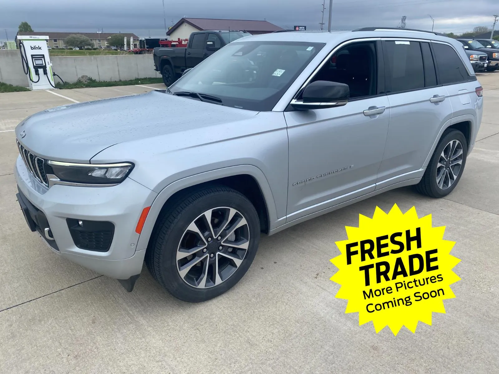 Silver 2023 Jeep Grand Cherokee Overland for sale in Charles City, IA