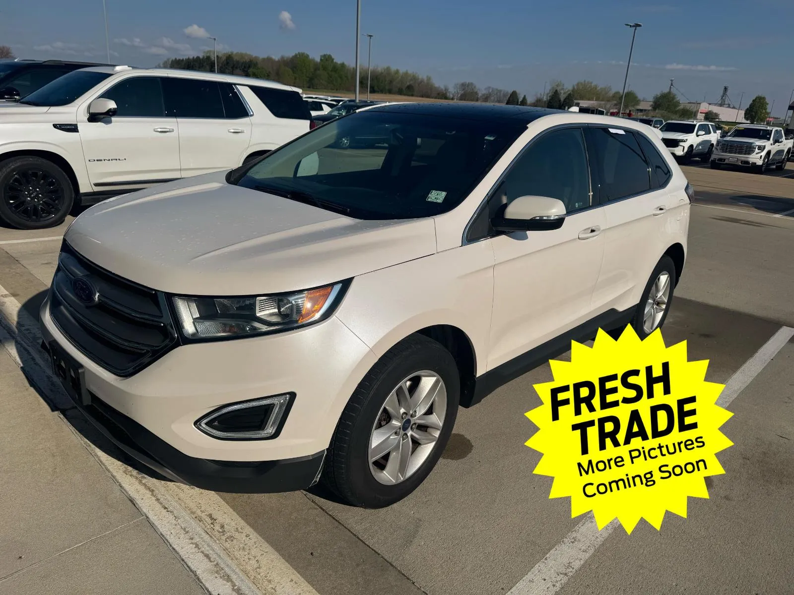 White 2018 Ford Edge SEL for sale in Charles City, IA