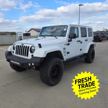 White 2015 Jeep Wrangler Unlimited Wrangler X for sale in Charles City, IA