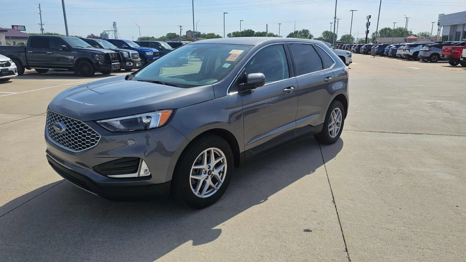 Gray 2024 Ford Edge SEL for sale in Charles City, IA