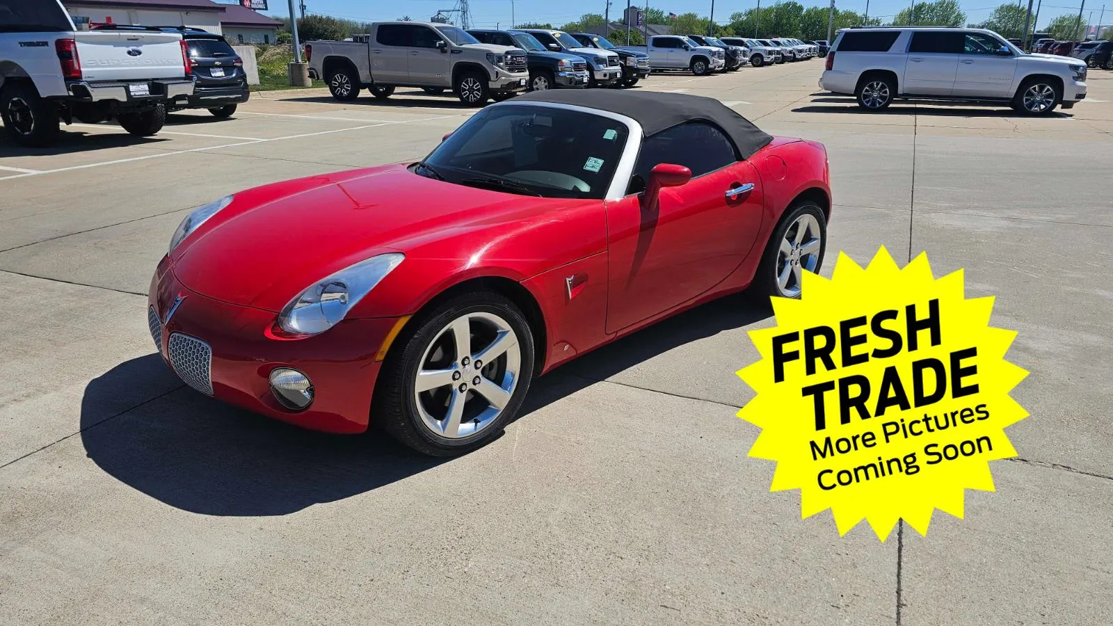 Red 2007 Pontiac Solstice CONVERTIBLE for sale in Charles City, IA