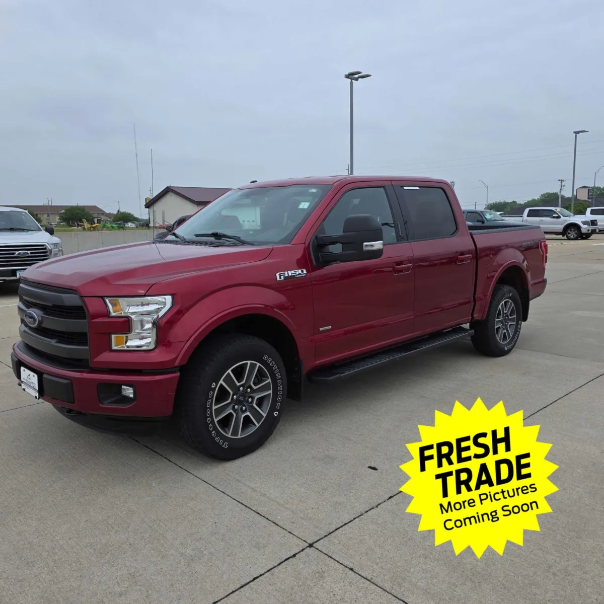 Red 2016 Ford F-150 Lariat for sale in Charles City, IA