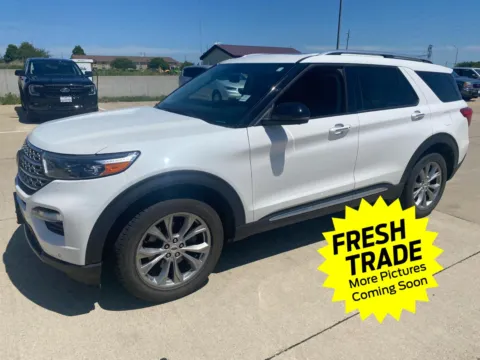 White 2023 Ford Explorer Limited for sale in Charles City, IA