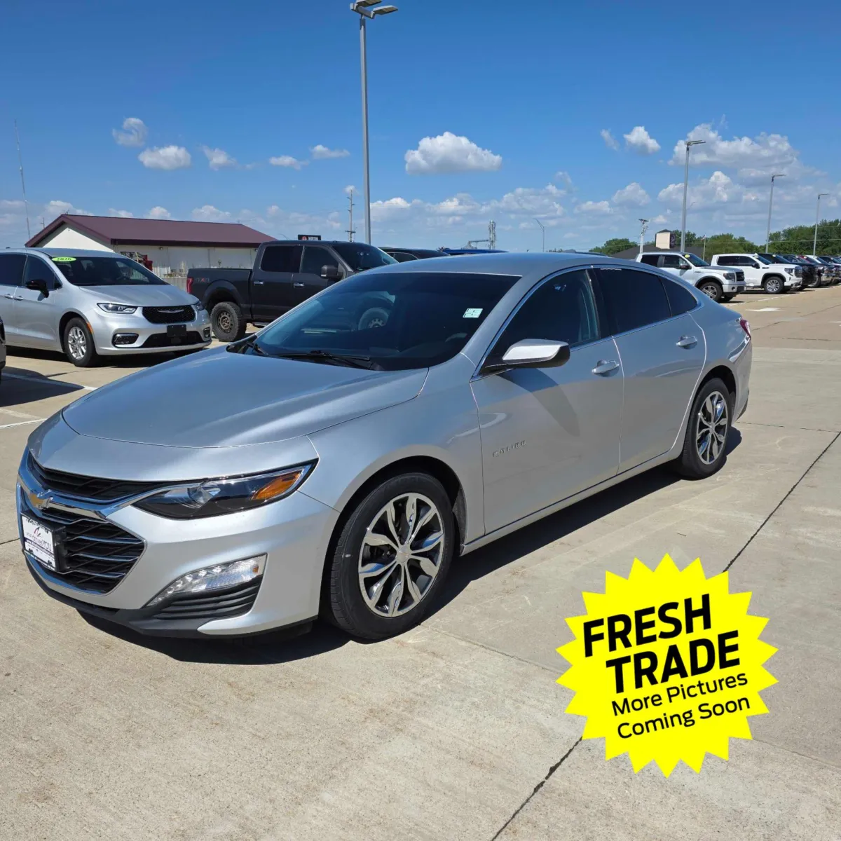 Silver 2021 Chevrolet Malibu LT for sale in Charles City, IA