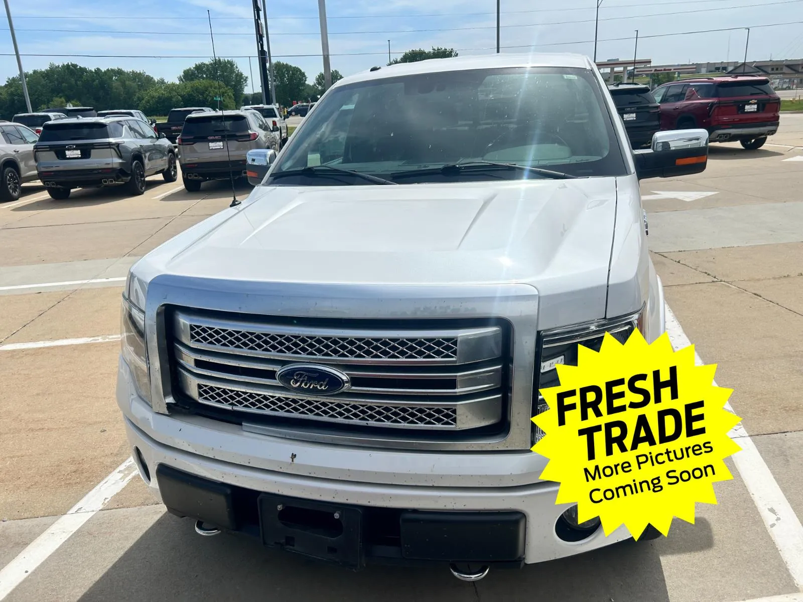 White 2013 Ford F-150 Platinum for sale in Charles City, IA
