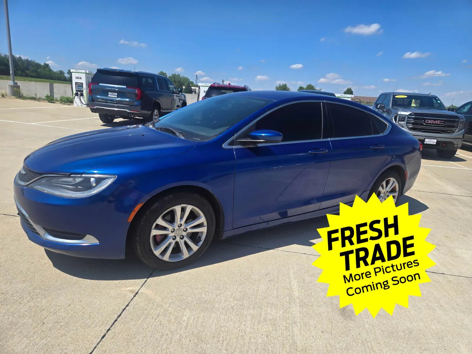 Blue 2016 Chrysler 200 Limited for sale in Charles City, IA