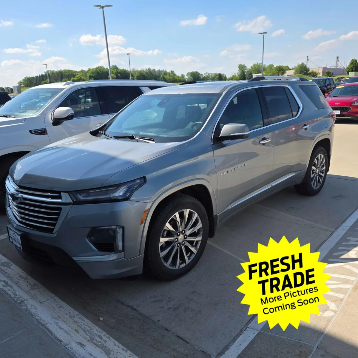 Gray 2023 Chevrolet Traverse Premier for sale in Charles City, IA