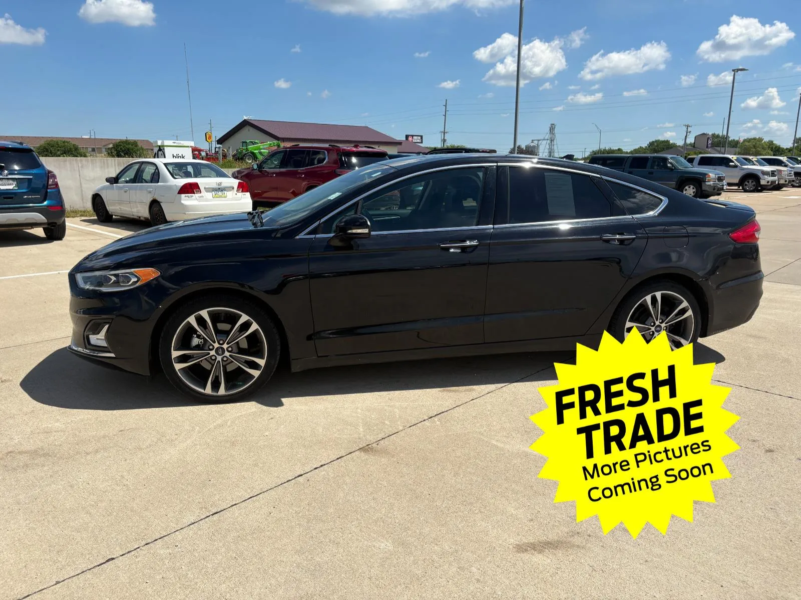 Black 2020 Ford Fusion Titanium for sale in Charles City, IA