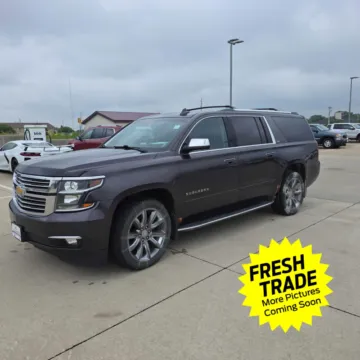 Gray 2016 Chevrolet Suburban LTZ for sale in Charles City, IA