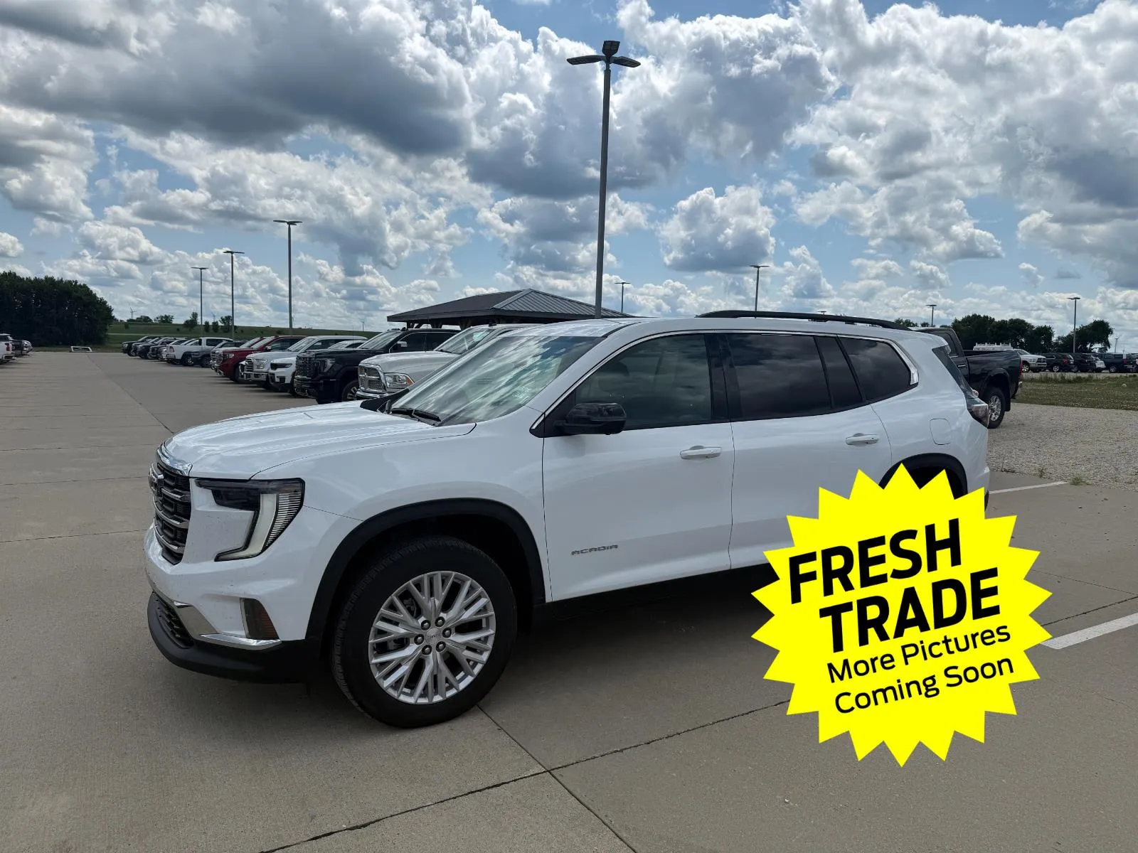 White 2026 GMC Acadia AWD Elevation for sale in Charles City, IA