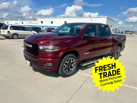 Red 2025 Ram 1500 Laramie for sale in Charles City, IA