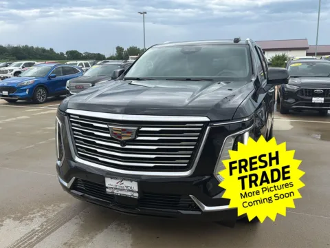 Photos of 2025 Cadillac Escalade ESV 4WD Premium Luxury Platinum for sale in Charles City, IA at Mike Molstead Chevrolet, GMC