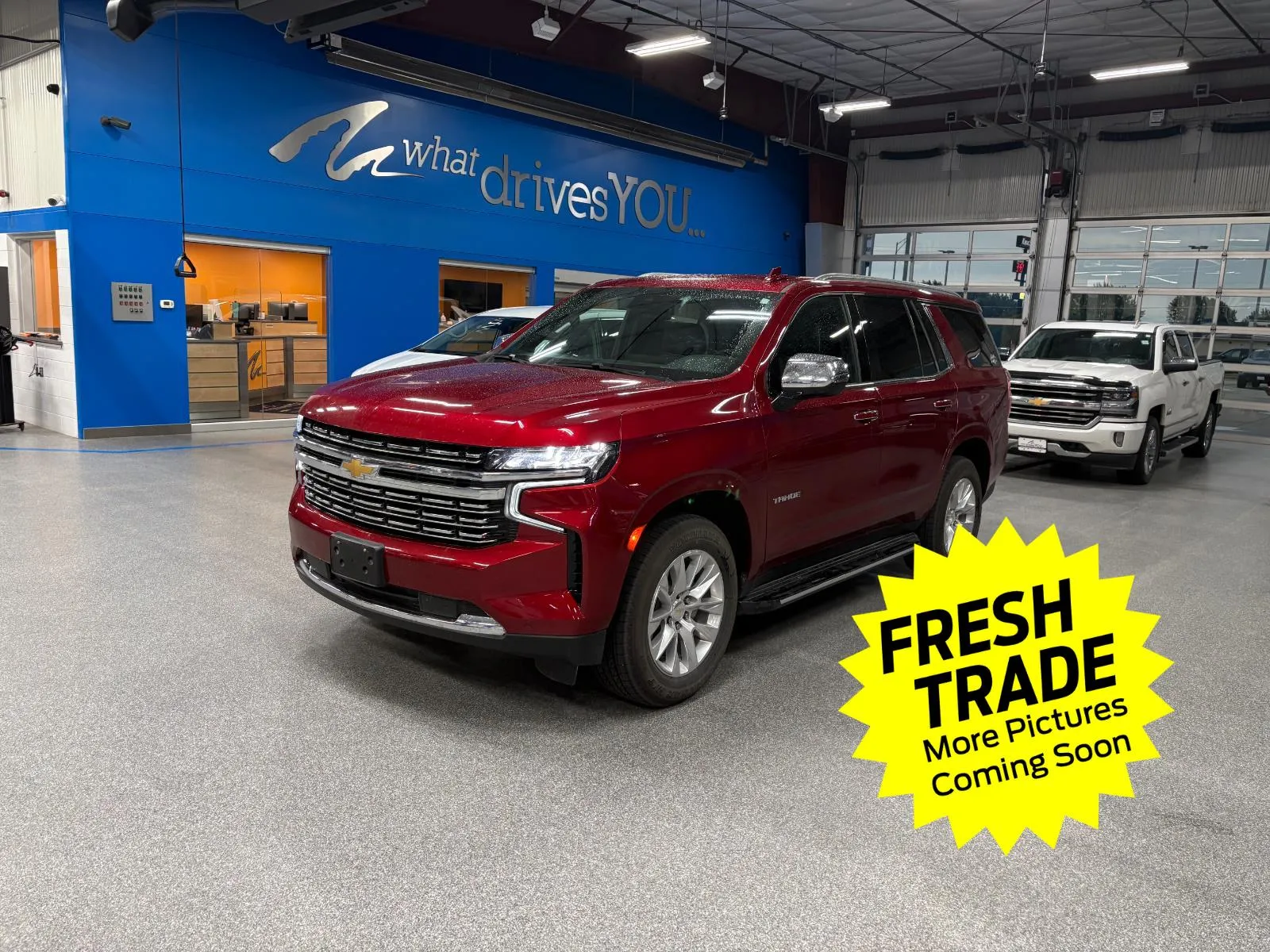 Red 2024 Chevrolet Tahoe Premier for sale in Charles City, IA