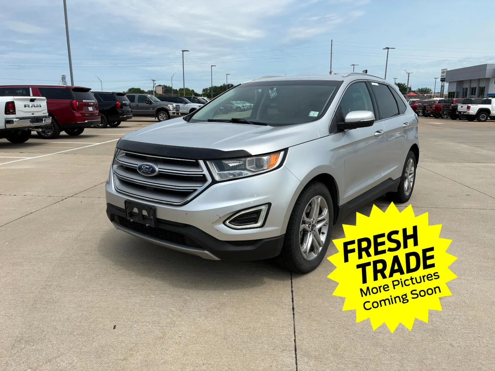 Silver 2015 Ford Edge Titanium for sale in Charles City, IA