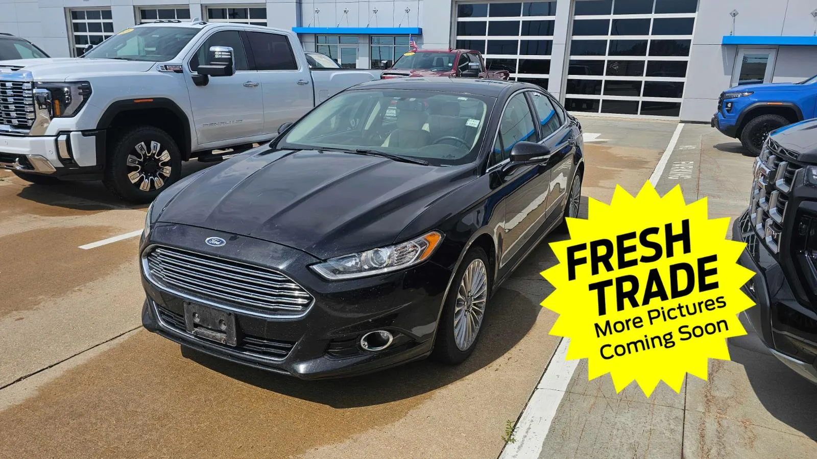 Black 2014 Ford Fusion Titanium for sale in Charles City, IA