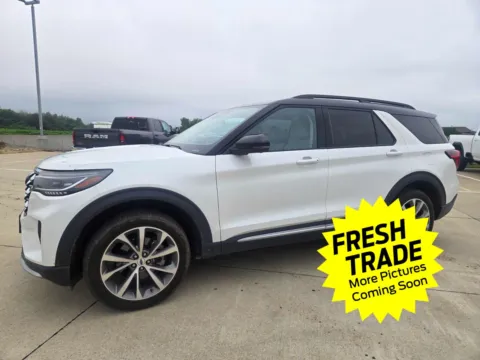 White 2025 FORD Explorer Platinum for sale in Charles City, IA
