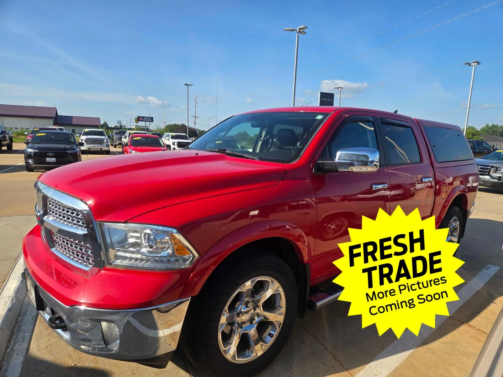 Red 2015 Ram 1500 Laramie for sale in Charles City, IA