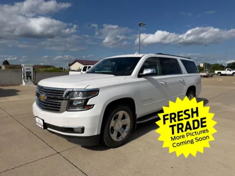 White 2016 Chevrolet Suburban LTZ for sale in Charles City, IA