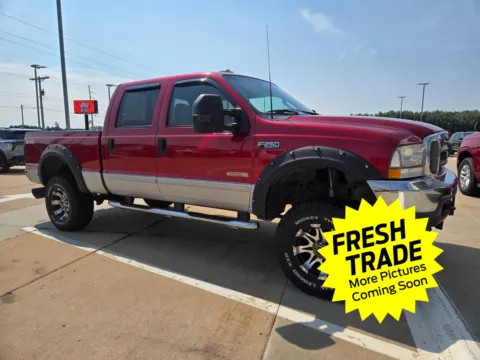 Red 2003 Ford Super Duty F-250 Lariat for sale in Charles City, IA