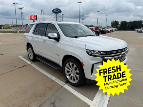 White 2021 Chevrolet Tahoe Premier for sale in Charles City, IA