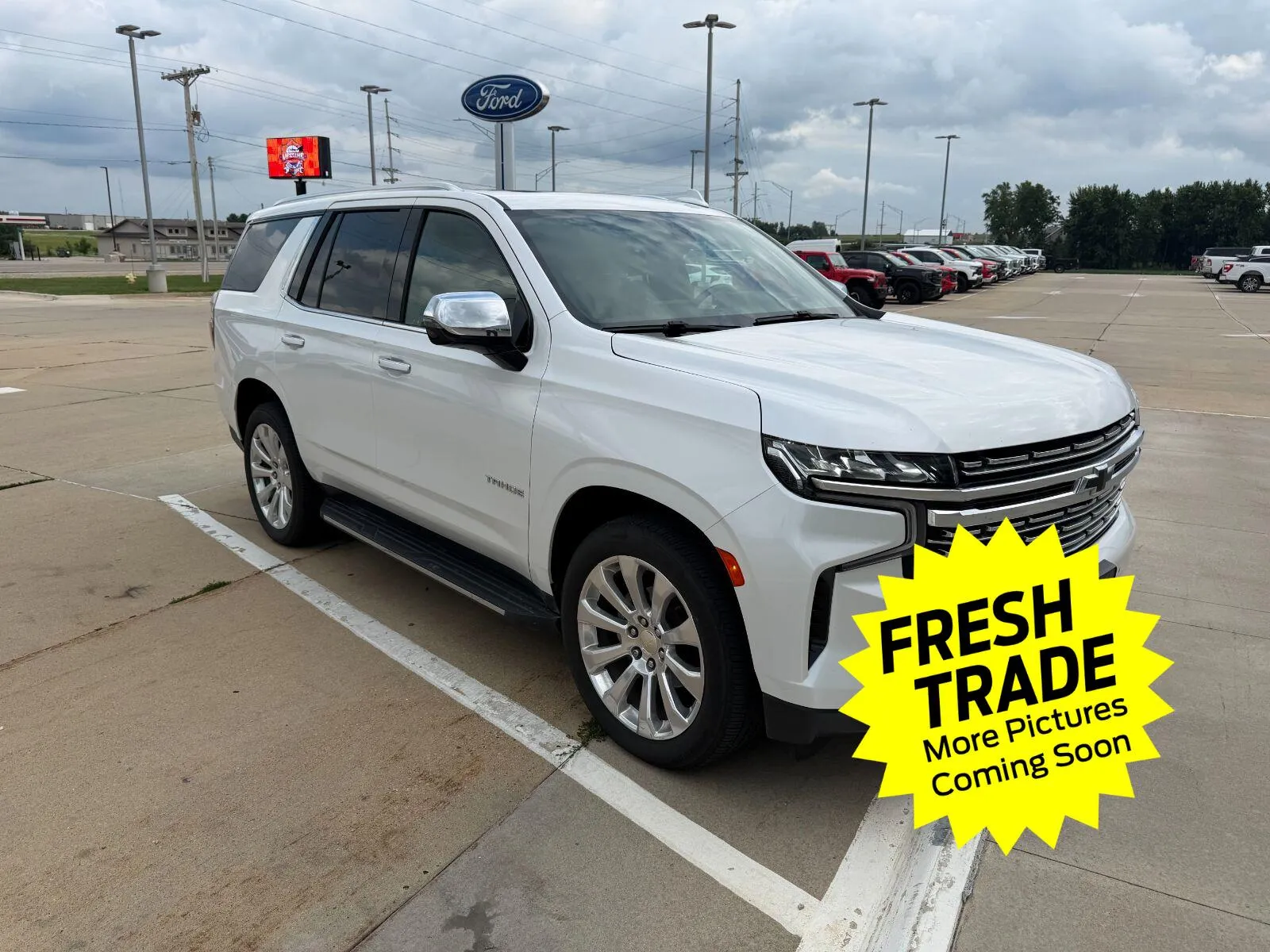 White 2021 Chevrolet Tahoe Premier for sale in Charles City, IA