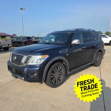 Blue 2018 Nissan Armada Platinum for sale in Charles City, IA