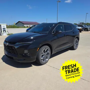 Black 2021 CHEVROLET BLAZER RS for sale in Charles City, IA